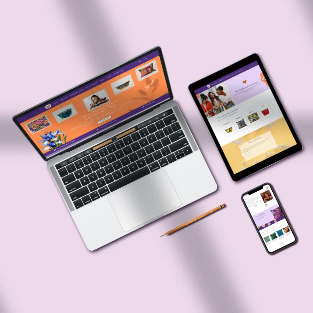 website designer for e-commerce businesses, branding for online stores, custom website