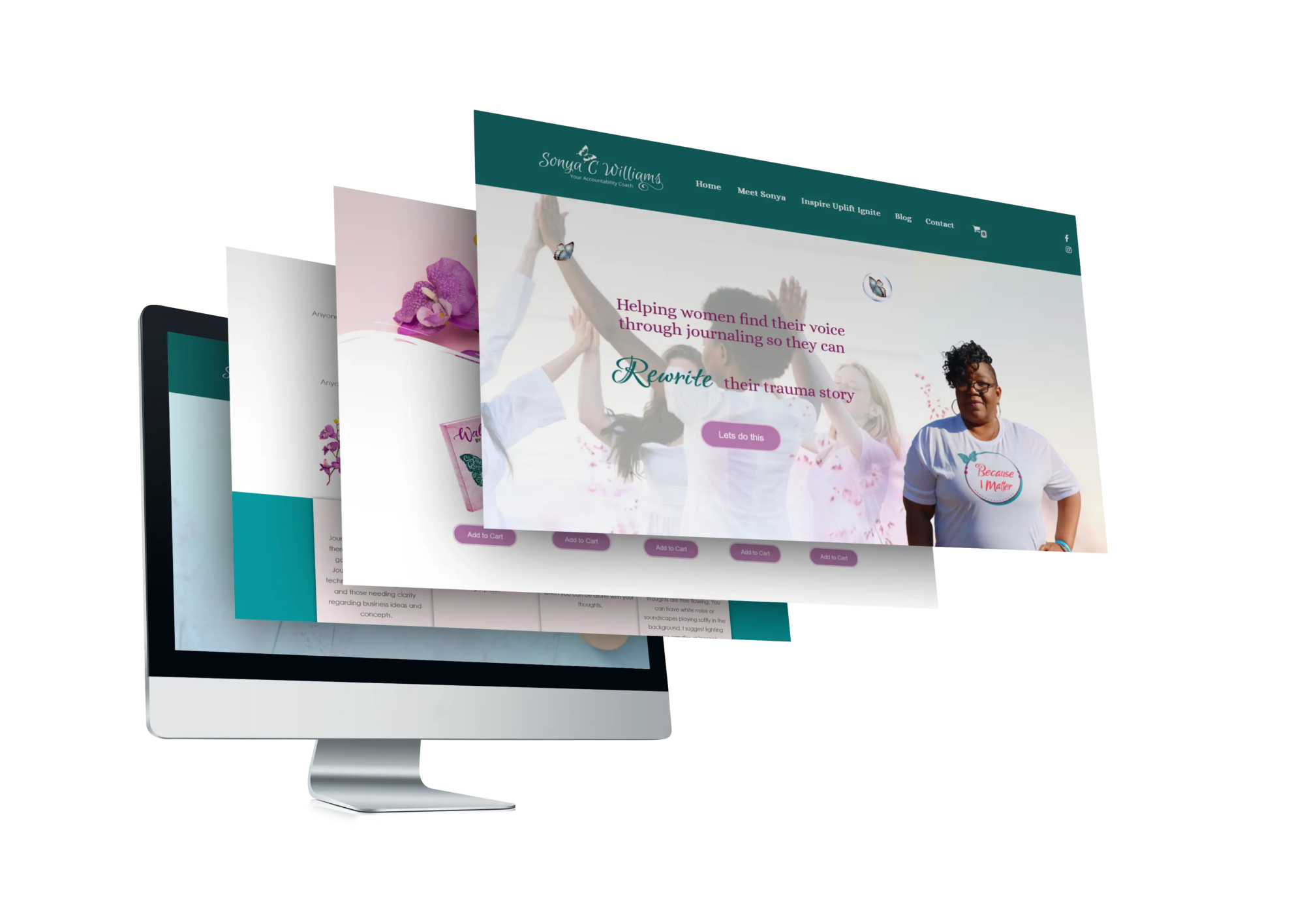 A high-converting website designed by web designer Saleha